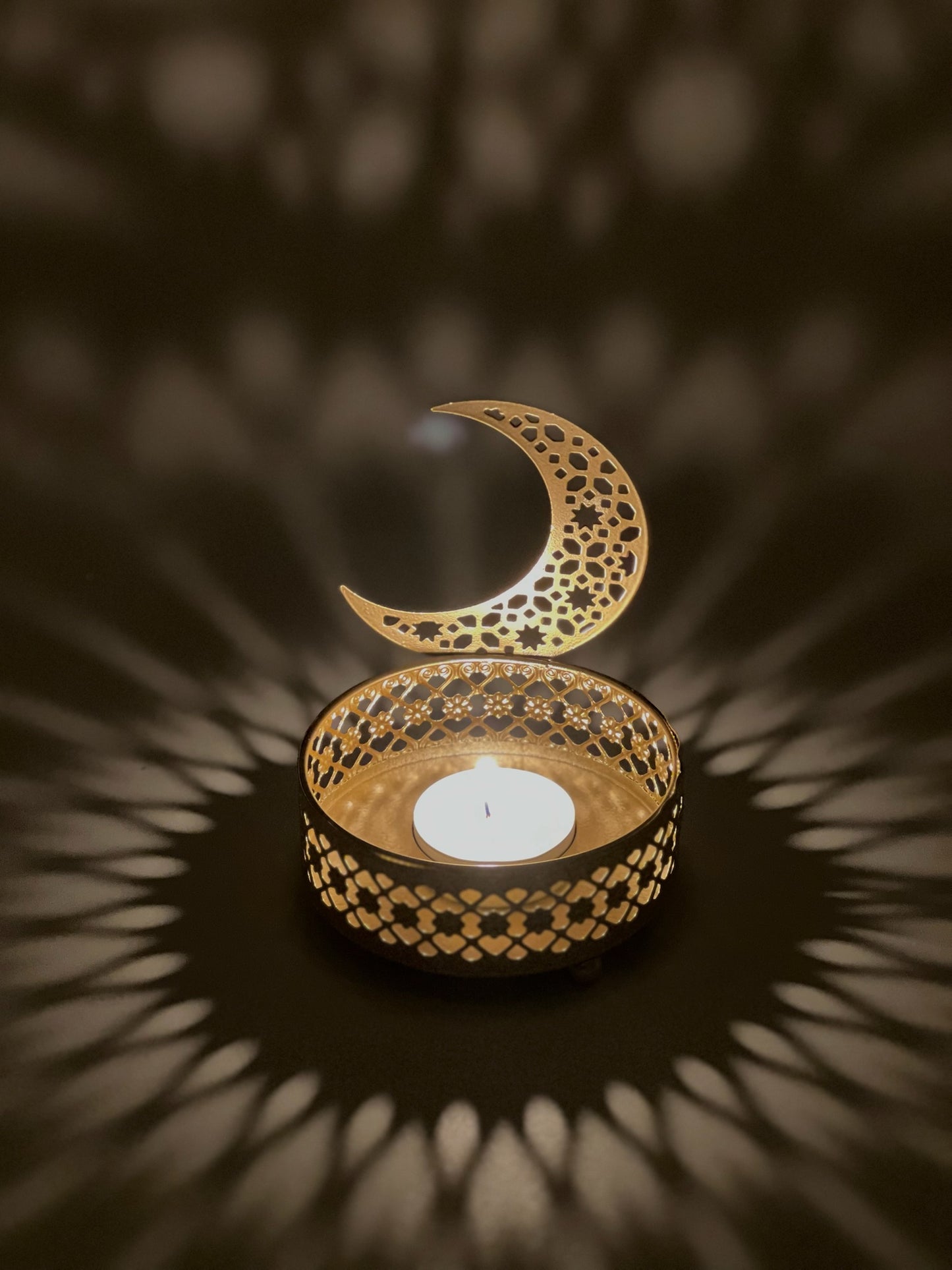 Theelichthouder maan