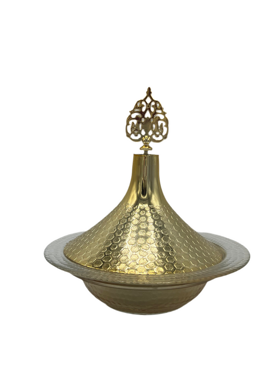 Luxueuze gouden serveerschaal