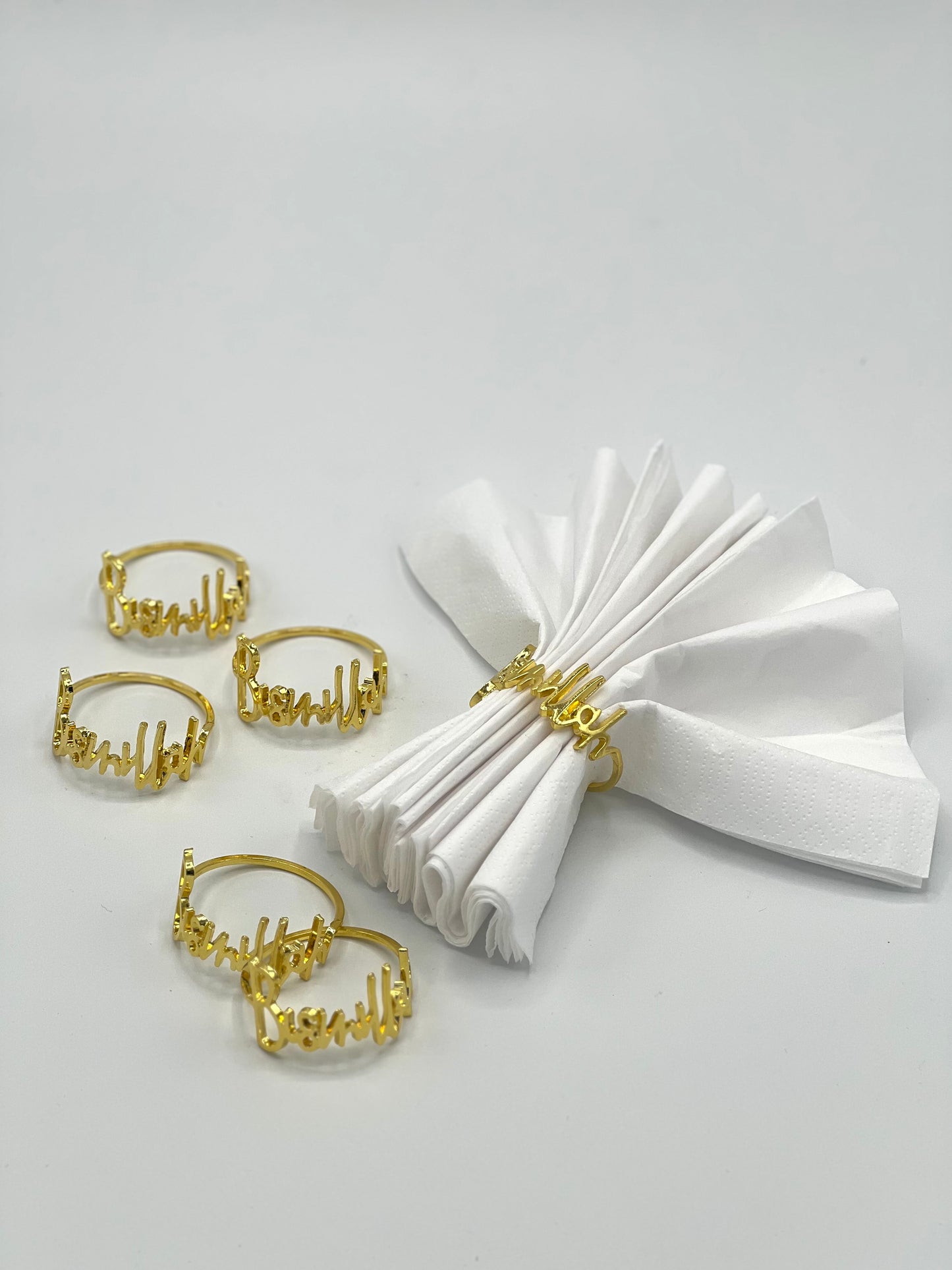 Bismillah gouden servetringen