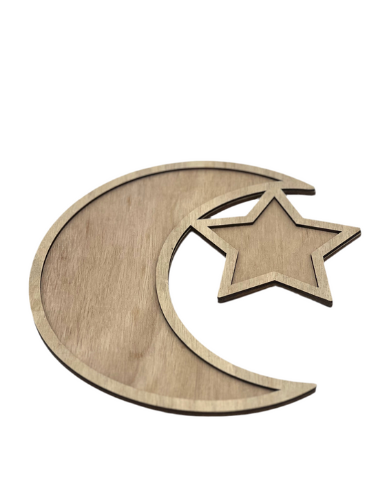 Dienblad maan- en ster