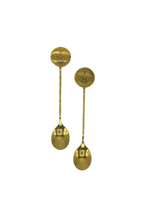 Luxueuze gouden theelepels