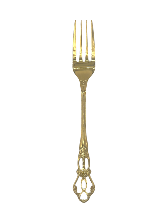 Luxueuze gouden vork
