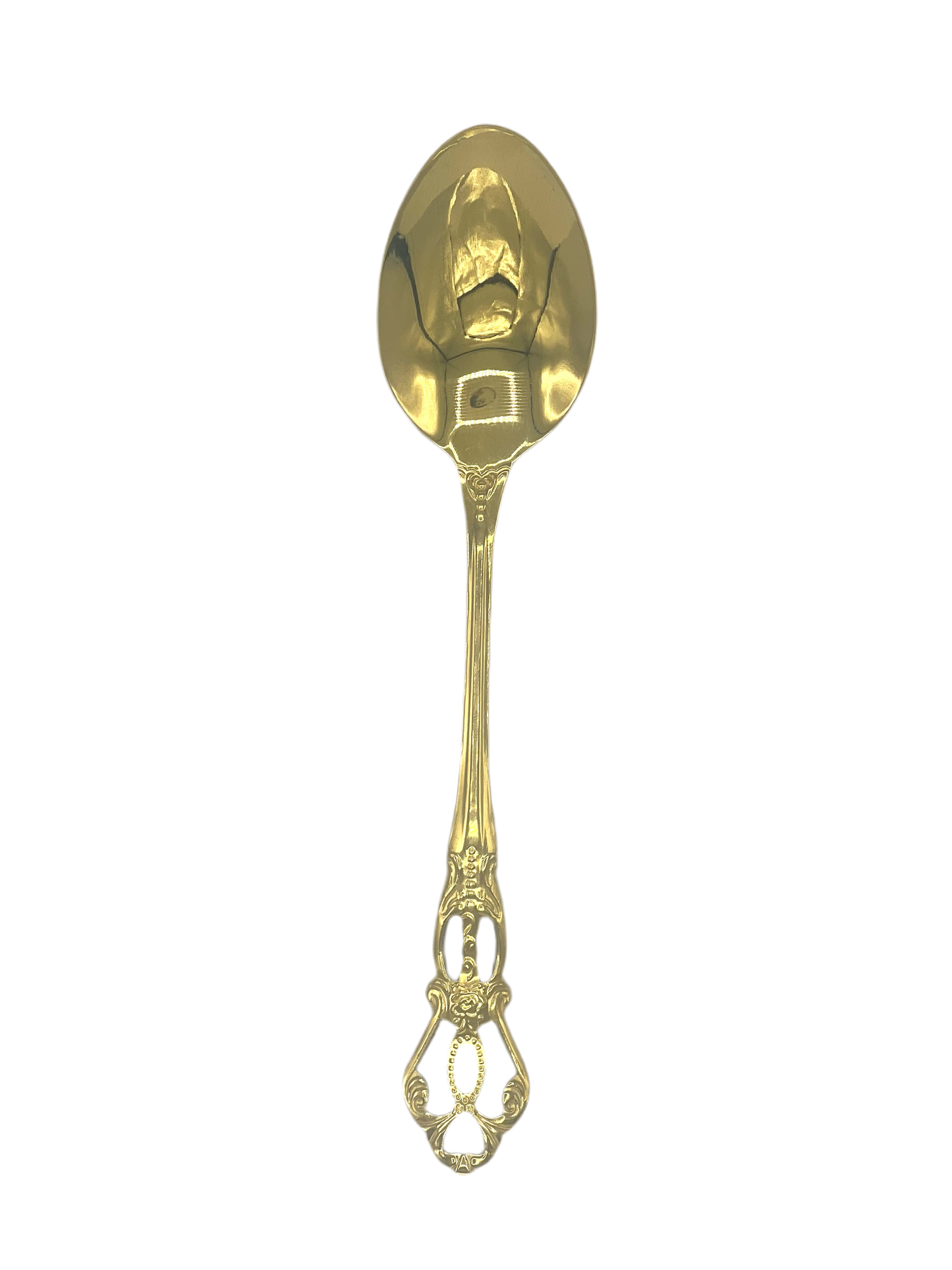 Luxueuze gouden theelepel